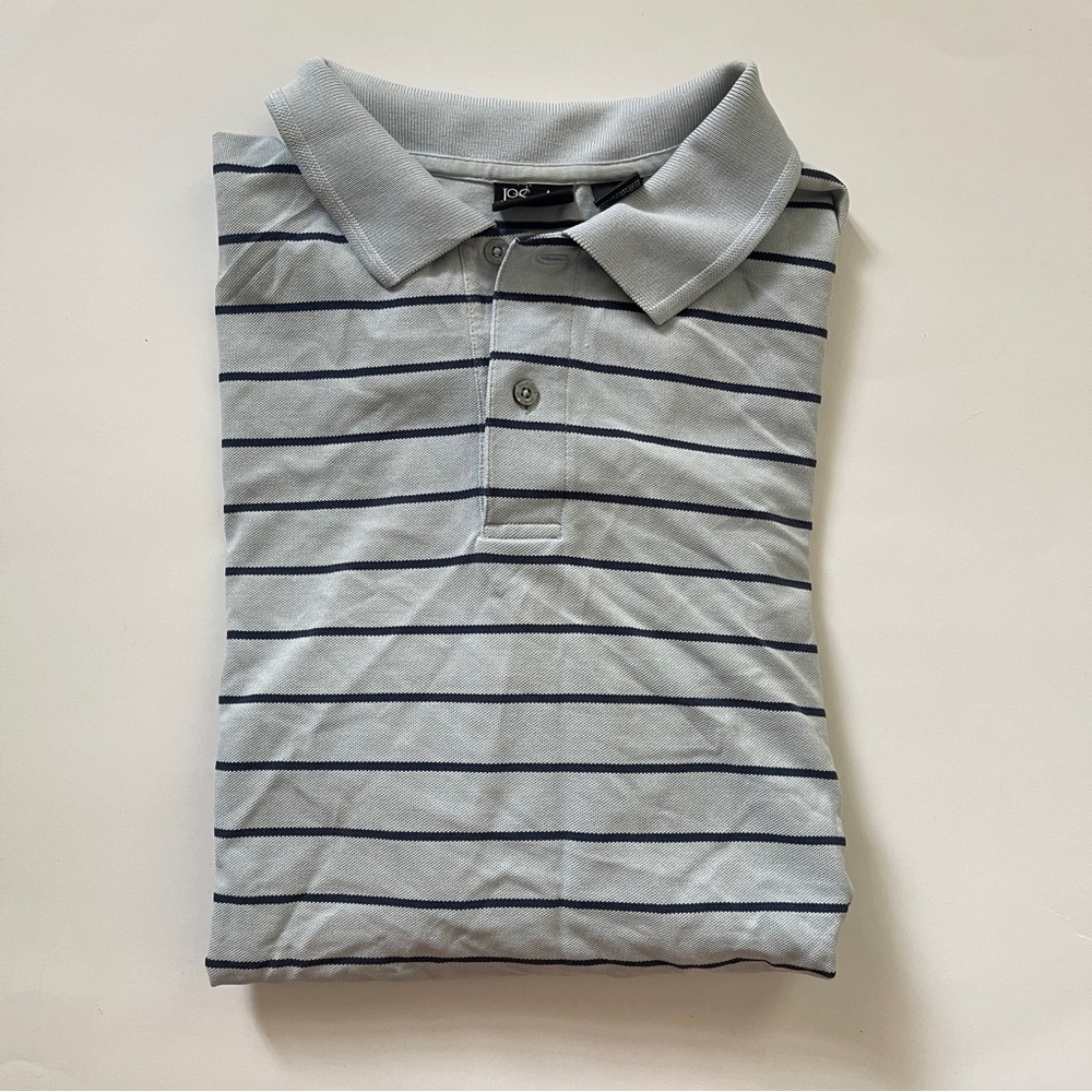 Jos. A. Bank Blue Striped Polo Shirt